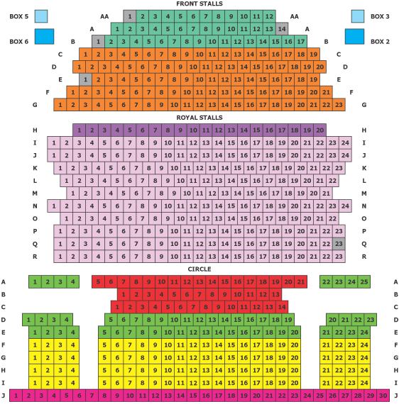 Theatre Royal Bath Seating Chart